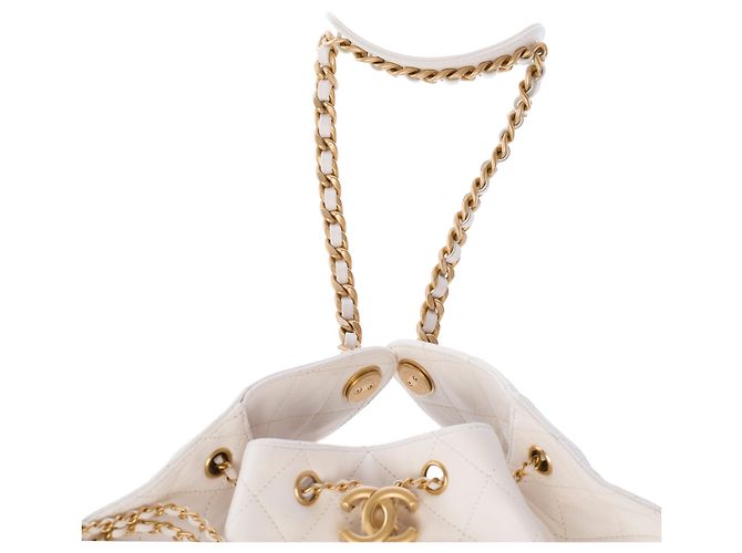 Borsa CHANEL in Pelle Bianca - 104026 - vista 12