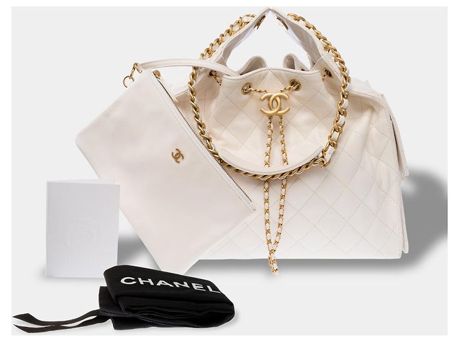 Borsa CHANEL in Pelle Bianca - 104026 - vista 2