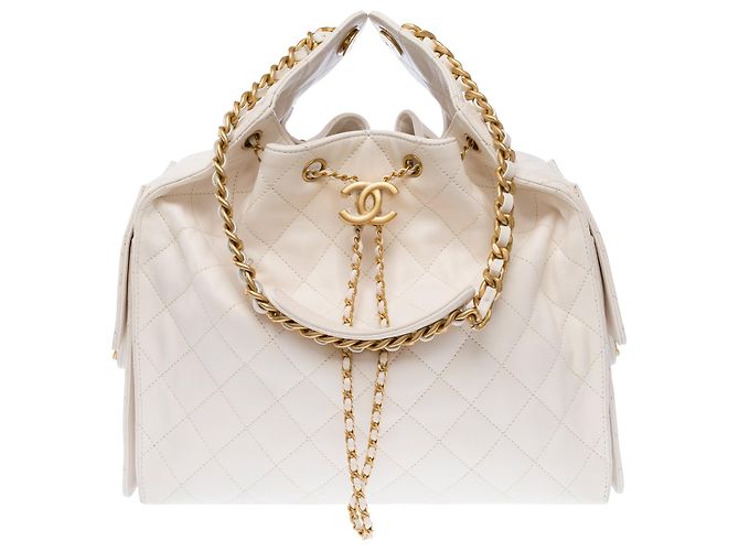 Borsa CHANEL in Pelle Bianca - 104026 - vista 4