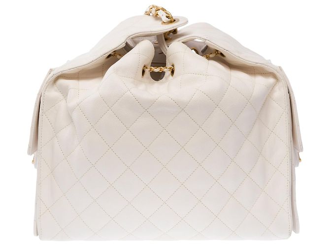Borsa CHANEL in Pelle Bianca - 104026 - vista 5