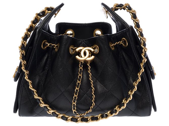 Borsa CHANEL in Pelle Nera - 104025 - vista 3