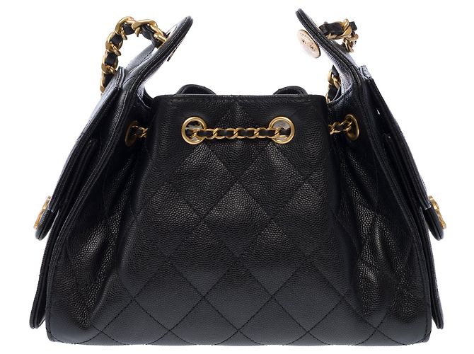 Borsa CHANEL in Pelle Nera - 104025 - vista 4