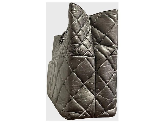 Borsa tote Chanel argento 2.55 - vista 3
