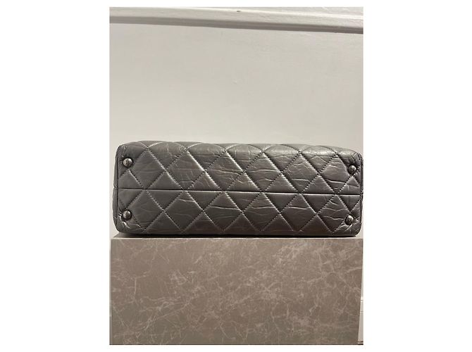 Borsa tote Chanel argento 2.55 - vista 5