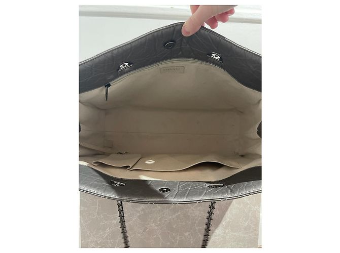 Borsa tote Chanel argento 2.55 - vista 8