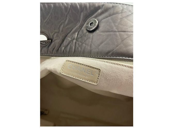 Borsa tote Chanel argento 2.55 - vista 9