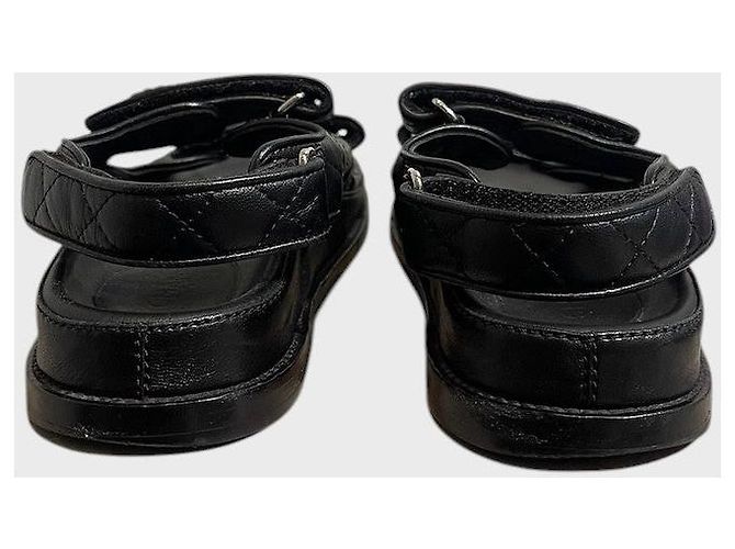 Sandali Chanel Dad neri T.35.5 - vista 5