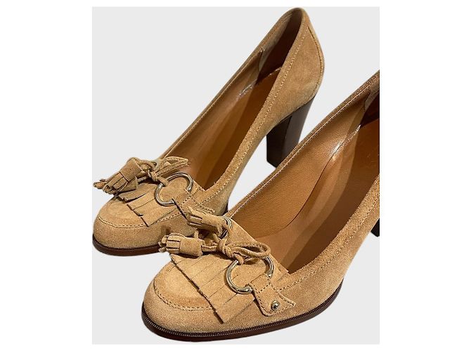 Décolleté Gucci beige T.37,5 - vista 5