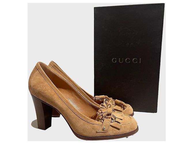 Décolleté Gucci beige T.37,5 - vista 9