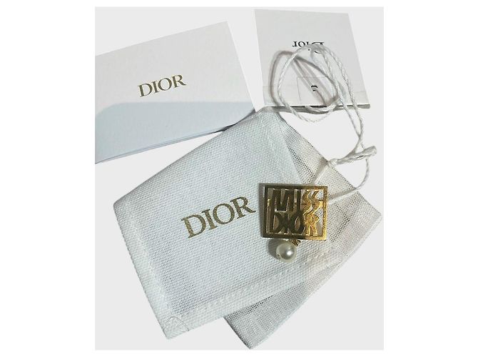 Spilla Dior Miss Dior dorata - vista 3