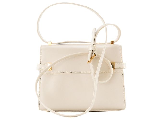 Autre Marque SAINT LAURENT - Mini borsa a tracolla Manhattan in pelle liscia beige - vista 3