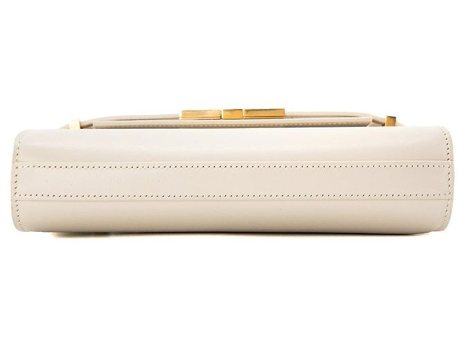 Autre Marque SAINT LAURENT - Mini borsa a tracolla Manhattan in pelle liscia beige - vista 4