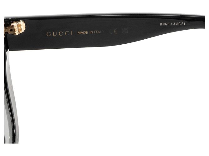 GUCCI - Occhiali da sole Gucci in acetato nero - vista 4