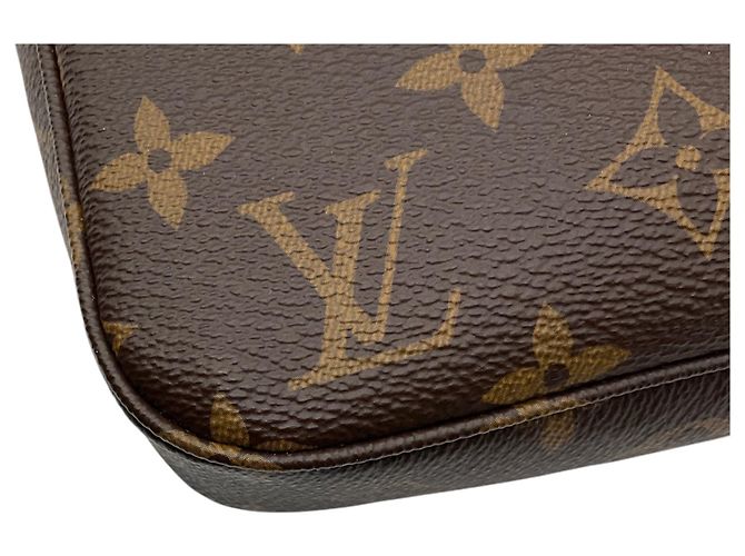 Borsa a tracolla Louis Vuitton Brown Monogram Canvas Pochette Accessoires - vista 10