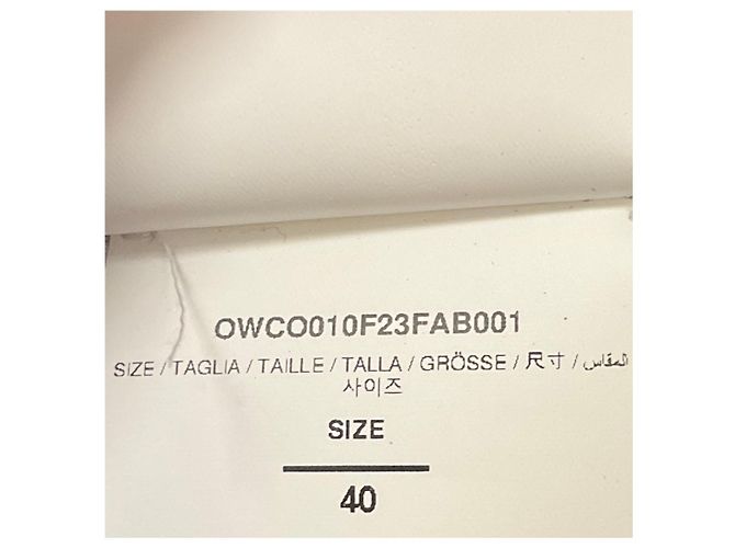 Off White Pantalones de lana elástica azul marino Off-White - vista 5