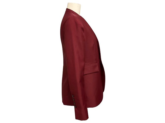 Autre Marque Blazer sin cuello Sapio Bordeaux Red - vista 2