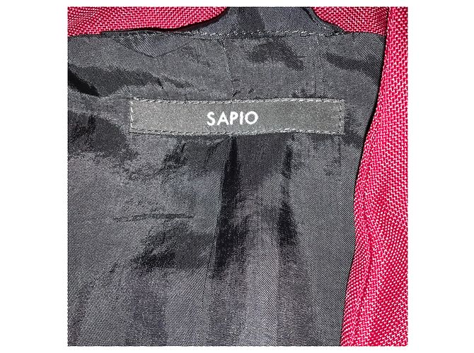 Autre Marque Blazer sin cuello Sapio Bordeaux Red - vista 4
