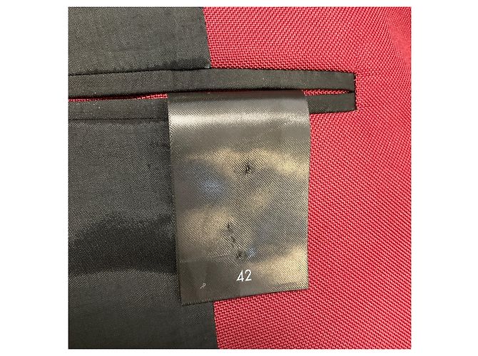 Autre Marque Blazer sin cuello Sapio Bordeaux Red - vista 5