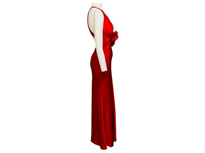 Autre Marque Silvia Tcherassi Rouge Red Daniela Maxi Kleid - Ansicht 2