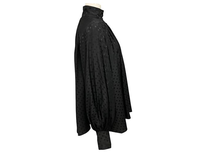 Zimmermann Seidenbluse mit schwarzen Polka Dots - Ansicht 2