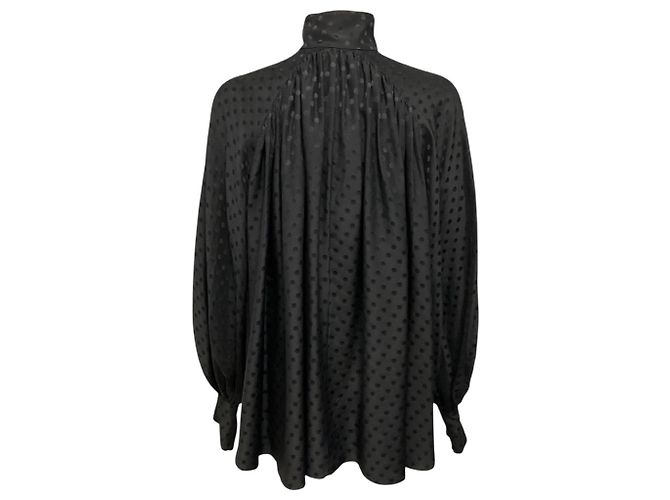 Zimmermann Seidenbluse mit schwarzen Polka Dots - Ansicht 3
