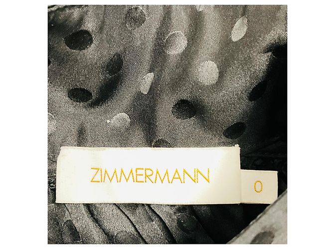 Zimmermann Seidenbluse mit schwarzen Polka Dots - Ansicht 4