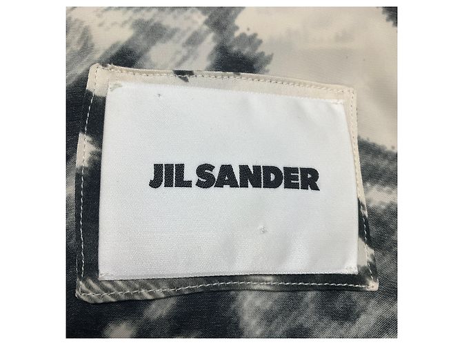 Camisa Jil Sander con estampado de mariposas Ivory / Grey en Open White - vista 4