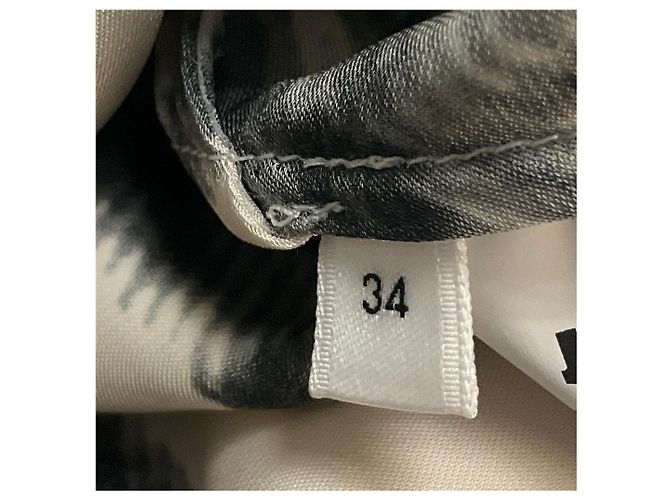 Camisa Jil Sander con estampado de mariposas Ivory / Grey en Open White - vista 5
