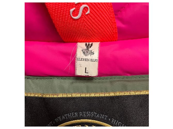 Autre Marque Chaqueta Puffer con Capucha Eleven Elfs Verde con Borde de Pelo - vista 5