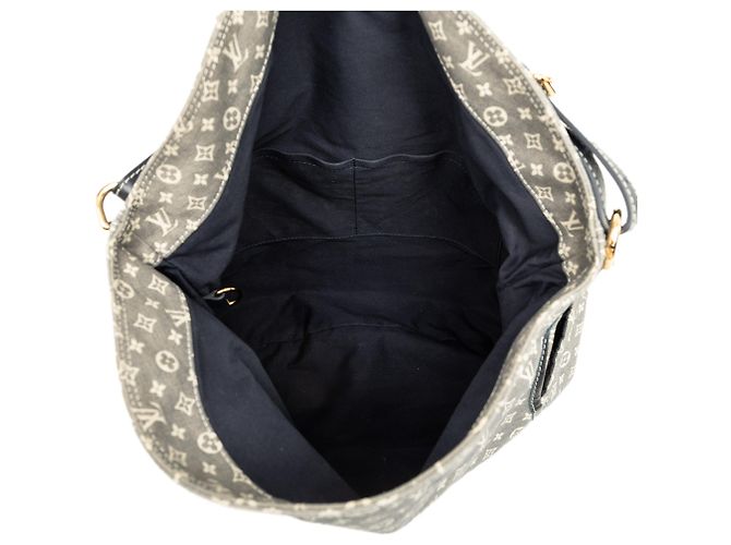 Borsa Hobo Louis Vuitton Monogram Mini Lin Idylle Romance Grigia - vista 4