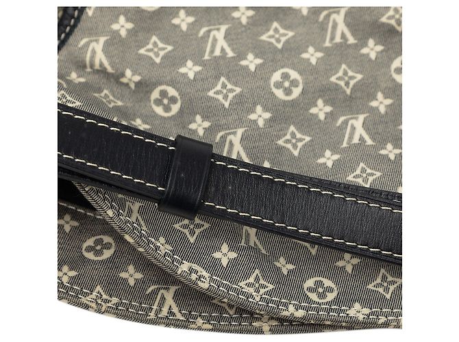 Borsa Hobo Louis Vuitton Monogram Mini Lin Idylle Romance Grigia - vista 7