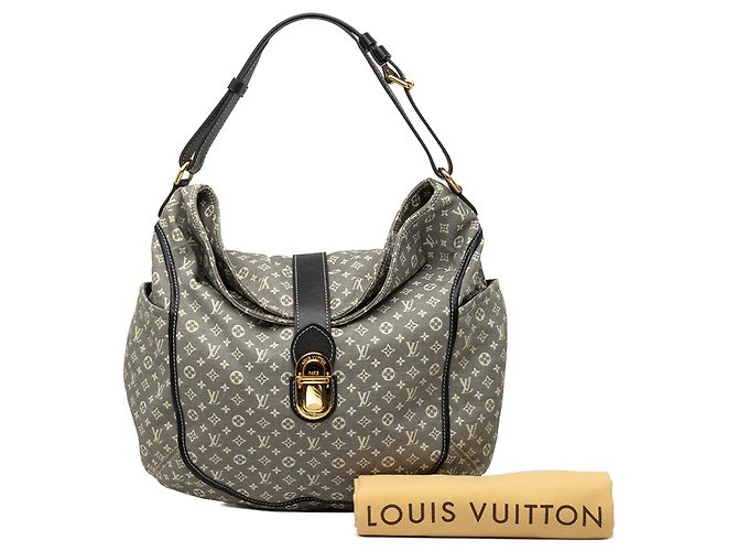 Borsa Hobo Louis Vuitton Monogram Mini Lin Idylle Romance Grigia - vista 9
