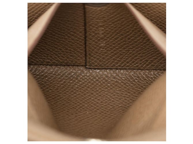 Portamonete Hermès Bastia in Epsom Marrone - vista 5