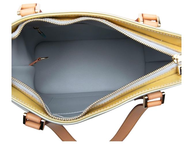 Borsa Tote Louis Vuitton Monogram Vernis Houston Argento - vista 4