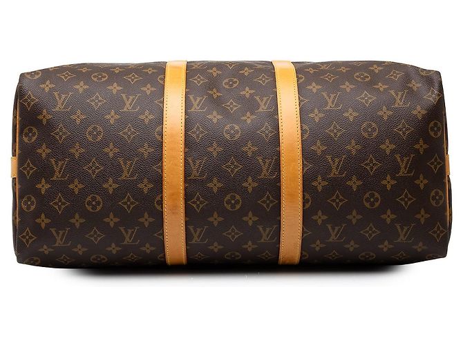 Borsa da viaggio Louis Vuitton Monogram Keepall Bandouliere 50 Marrone - vista 3