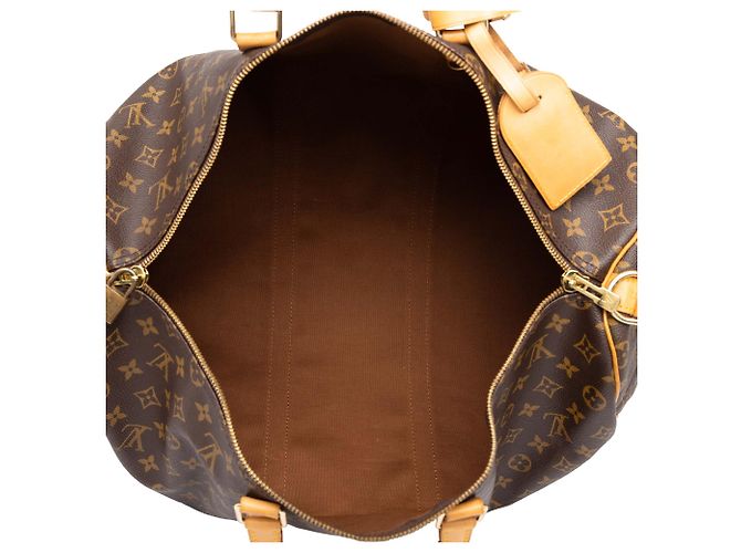 Borsa da viaggio Louis Vuitton Monogram Keepall Bandouliere 50 Marrone - vista 4