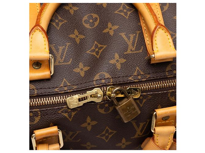 Borsa da viaggio Louis Vuitton Monogram Keepall Bandouliere 50 Marrone - vista 8
