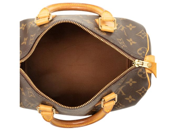 Borsa Boston Louis Vuitton Monogram Speedy 25 Marrone - vista 4