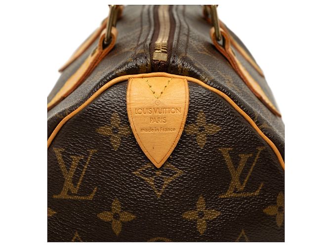 Borsa Boston Louis Vuitton Monogram Speedy 25 Marrone - vista 5