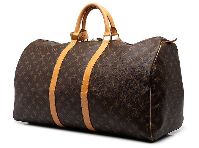 Borsa da viaggio Louis Vuitton Monogram Keepall 55 Marrone - vista 2
