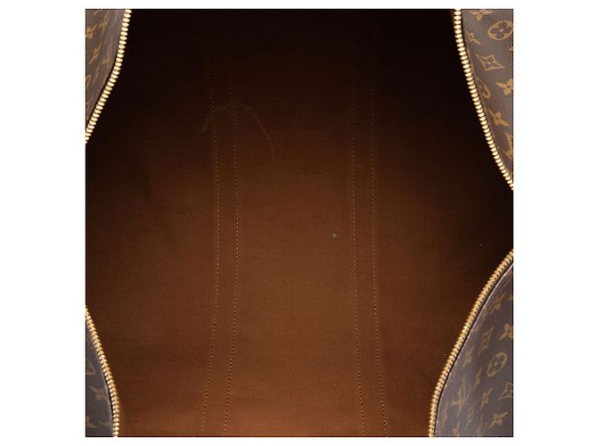 Borsa da viaggio Louis Vuitton Monogram Keepall 55 Marrone - vista 4