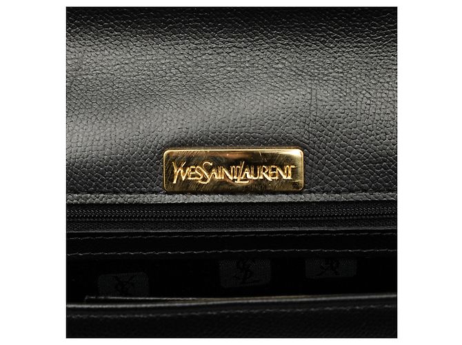 Autre Marque Clutch Saint Laurent Dunhill Oxford Lock in pelle nera - vista 6