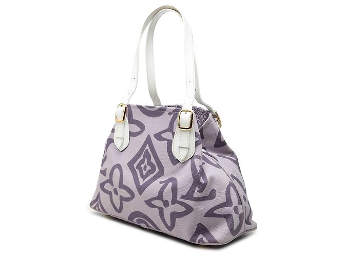 Borsa Tote Cabas PM Louis Vuitton Monogram Tahitienne Viola - vista 2
