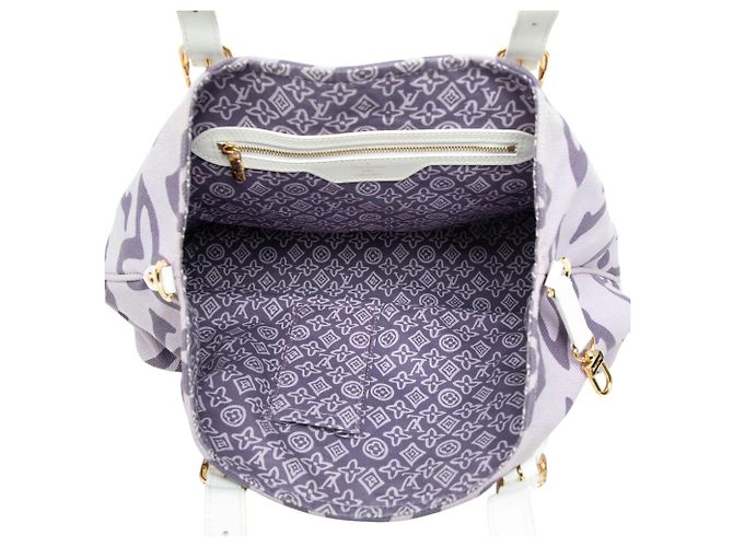 Borsa Tote Cabas PM Louis Vuitton Monogram Tahitienne Viola - vista 4