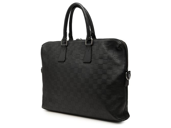 Borsa business Louis Vuitton Damier Infini Porte Documents Jour Nera - vista 2