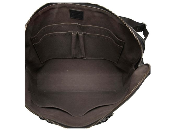 Borsa business Louis Vuitton Damier Infini Porte Documents Jour Nera - vista 4