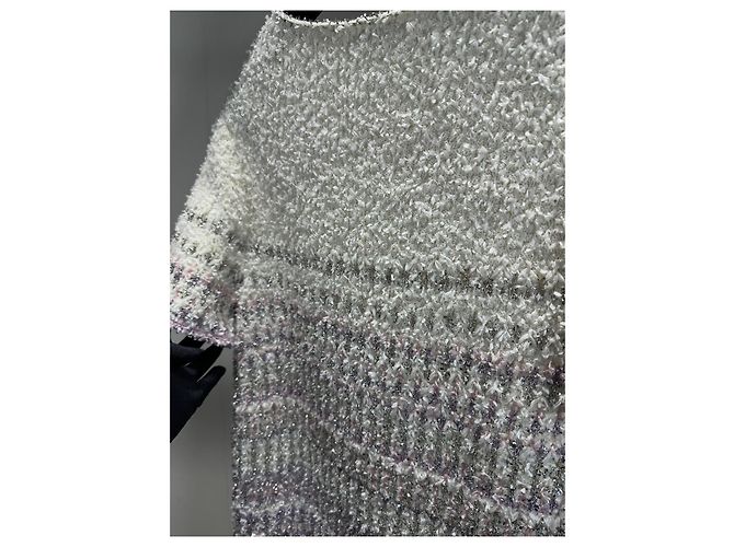 Chanel Tweed Kleid Lila Schneeflocken Webart - Ansicht 3