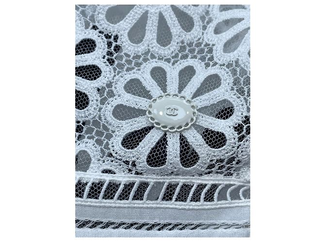 Vestido Chanel de encaje blanco - vista 3