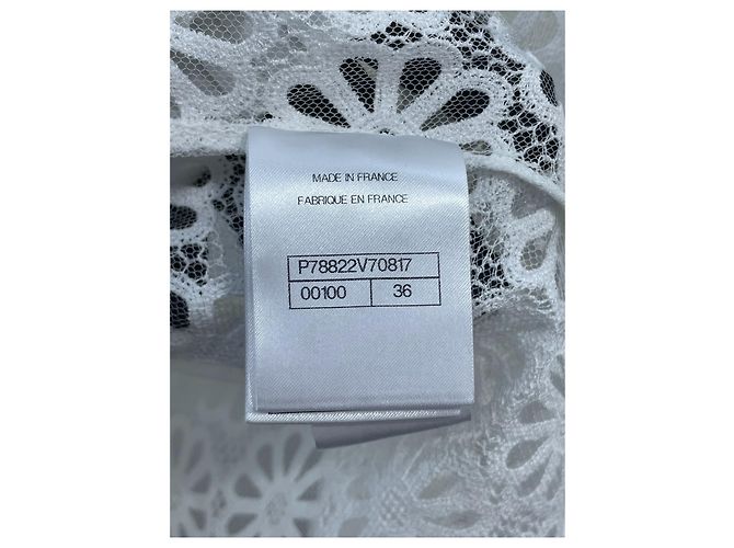 Vestido Chanel de encaje blanco - vista 9