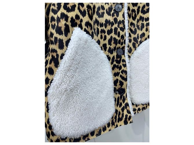 Chaqueta Dior de piel con estampado de leopardo - vista 3